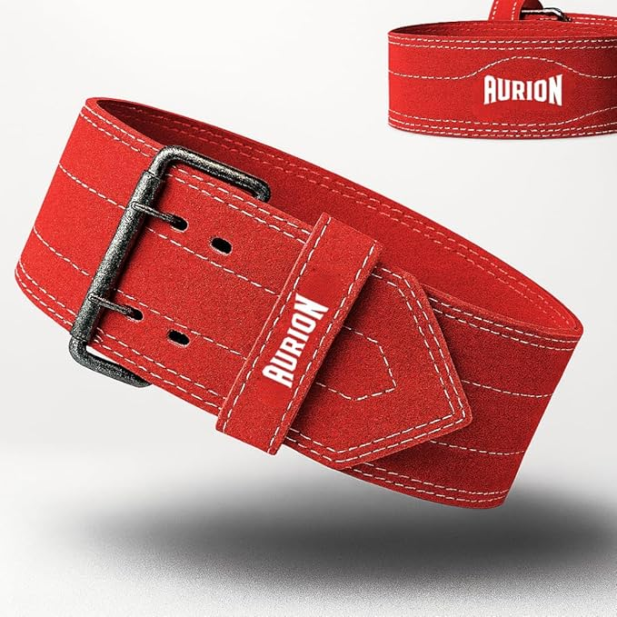 Aurion Sued Leather Powerlifting Gym Belt-S-M | We...